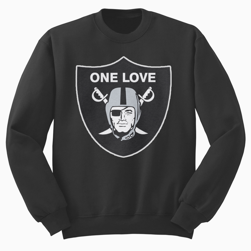 black raiders sweatshirt