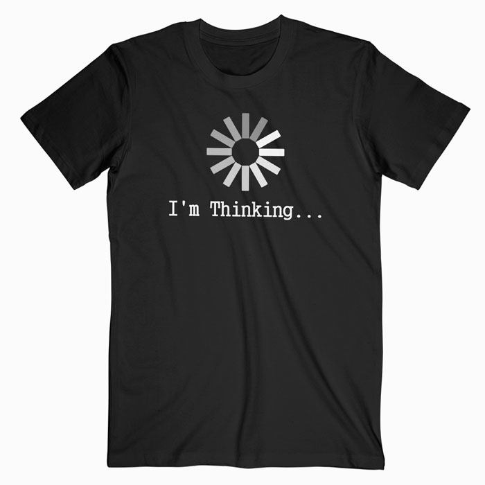 thinking mu t shirt